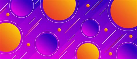 Colorful Geometric Abstract Background Orange Purple Elements With