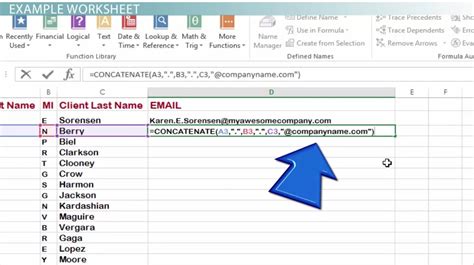 How To Use The Concatenate Function In Excel Video And Lesson