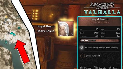 Royal Guard Superior Heavy Shield Location Guide Assassin S Creed