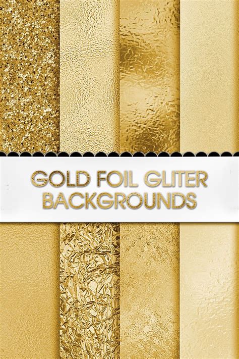 Gold Foil Glitter Digital Paper 60 Off Ladyjdesignstore Printable