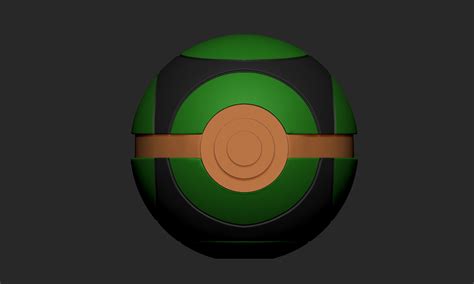 Stl File Pokemon Dusk Ball Pokeball・design To Download And 3d Print・cults