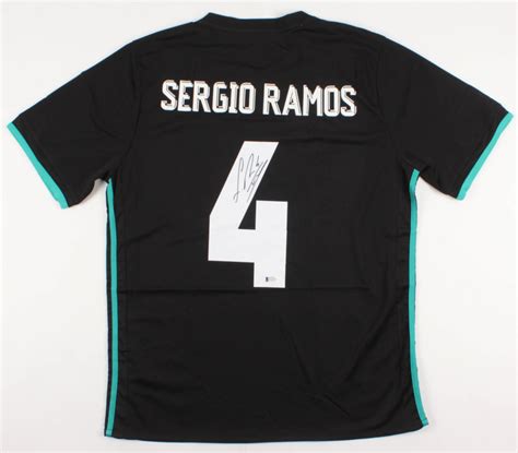 Sergio Ramos Signed Real Madrid Adidas 2017 Fifa Jersey Beckett Coa