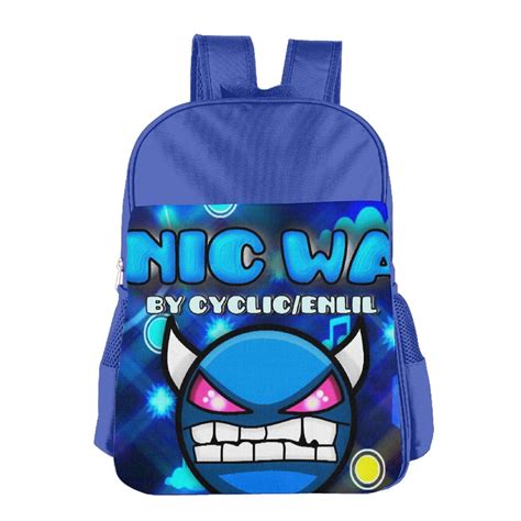 Buy Geometry Dash Sonic Wave Demon Icon School Backpack Bag Online At