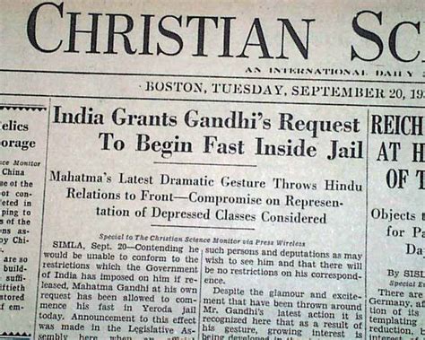 Gandhi Starts Hunger Strike