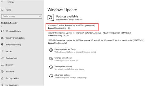 Windows 10 Build 20150 在 21h1 和开发频道中作为开放更新发布
