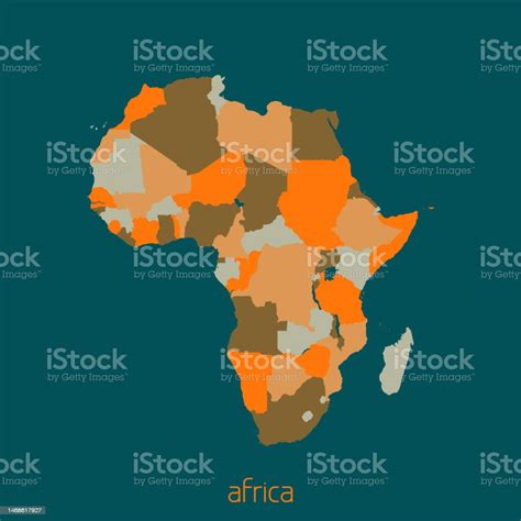 Politische Karte Von Afrika Vektor Stock Vektor Art Und Mehr Bilder Von Afrika Afrika