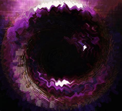 Purple Blackhole Digital Art By Angela Stout
