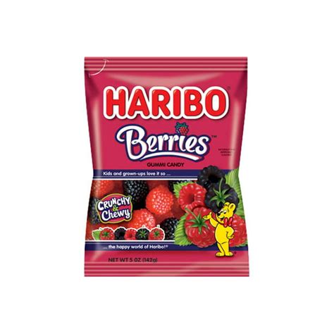 Haribo Raspberries Gummi Candy 5 Oz