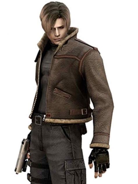 A collection of savegames for the original resident evil 4 that have been modified to have characters in other scenarios that they are not suppose to appear in. Video Game Resident Evil 4 Leon Kennedy Leather Jacket