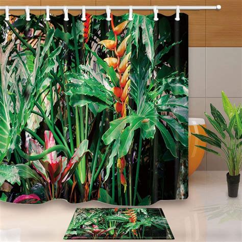 Artjia Amazing Tropical Plants And Flowers In Fantasy Rainforest Decor