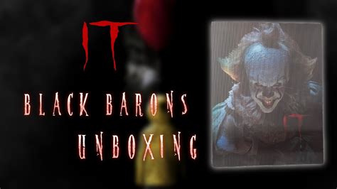 it 2017 black barons collection 23 zavvi 4k exclusive blu ray steelbook unboxing