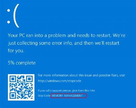 Windows Error Message Blue Screen