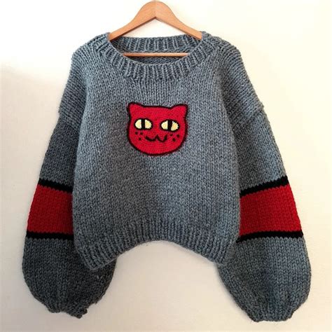Marceline Cat Sweater Marceline Sweater Adventure Time Etsy Crochet