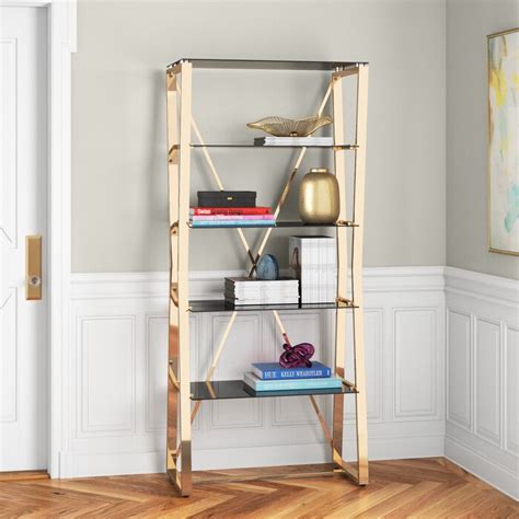 Etta Avenue™ Xander 6988 H X 31 W Steel Etagere Bookcase And Reviews