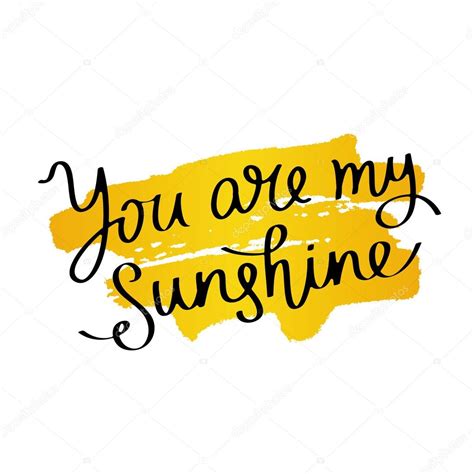 Maybe you would like to learn more about one of these? You are my sunshine. Calligraphy. ⬇ Vector Image by ...