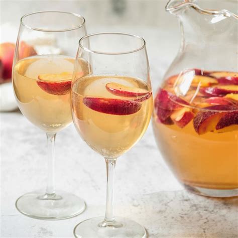 Peach Sangria Easy And Refreshing Chilled White Sangria Recipe