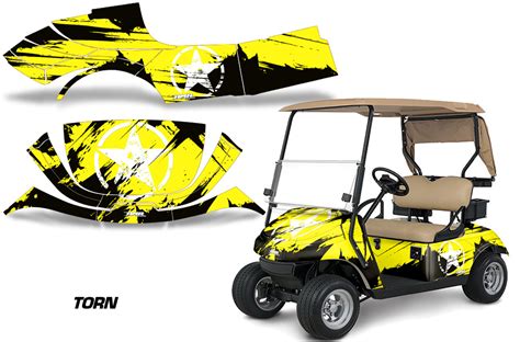 Custom Ezgo Golf Cart Graphics Wrap Kits In Over 40 Designs Available