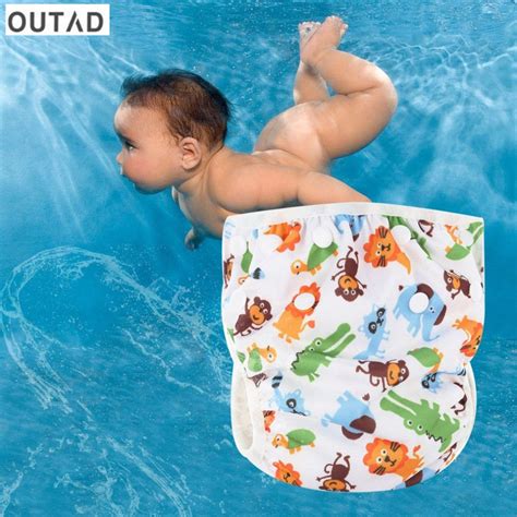 Outad Unisex Baby Swim Diaper Pool Pant Waterproof Adjustable One Size