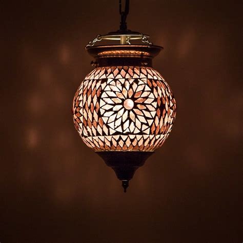 Orientalische Mosaik Hängelampe lila Orientalische lampen