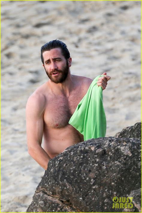Jake Gyllenhaal Is A Buff St Barts Beach Bum With Greta Caruso Photo