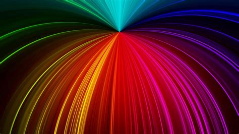 Wallpaper Rays Glitter Multicolored Lines Hd Picture Image