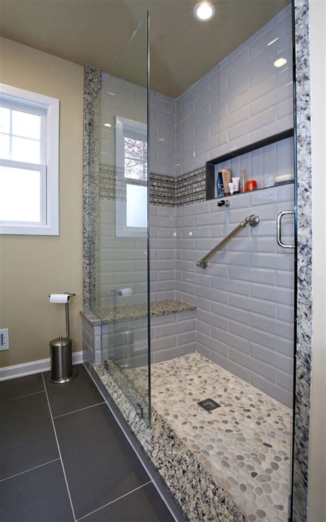 white master bath remodel  walk  shower savvy home