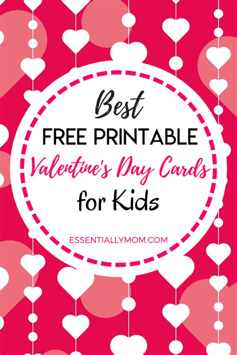 Free Printable Valentine Cards For Kids Essentially Mom