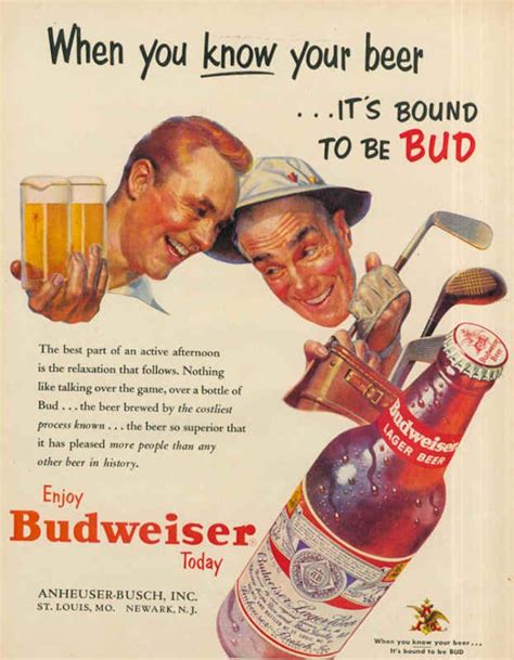 The Original King Of Beers Budweiser Advertisement Doyouremember