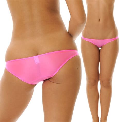Japanese Super Low Rise Butt Crack Bikini Panties Soft Sheer Made In Japan L415 Ebay