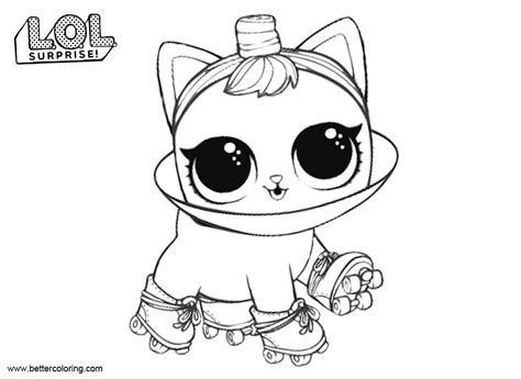 LOL Pets Coloring Pages Roller Kit10 - Free Printable Coloring Pages