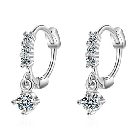 Silver Plated Earrings Crystalshik Sku 82119 4 Wholesale Supplier Glozzo