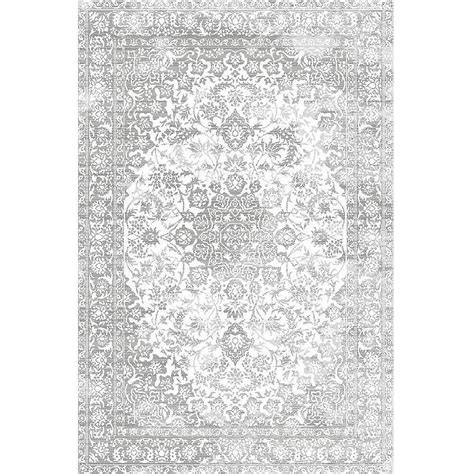 Geometric area rug by stylewell. Distressed Medallion Rug in Light Gray - Distressed ...