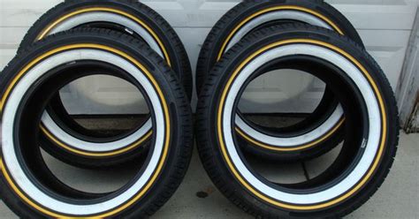 Mayonaise And Mustard Vogue Tires Tyres White And Gold Used Still