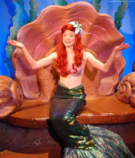Ariel The Little Mermaid Poses For Photos And Signs Autographs At Her Grotto In The Magic