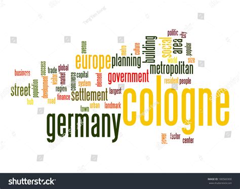 Cologne Word Cloud Stock Illustration 180560300 Shutterstock