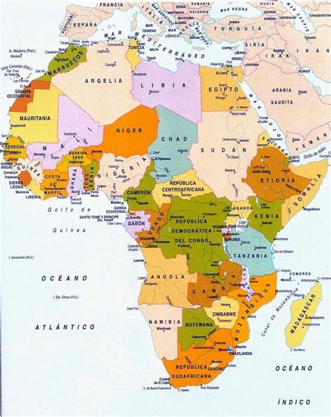 Resultado De Imagen Para Division Politica De Africa Actual Mapa