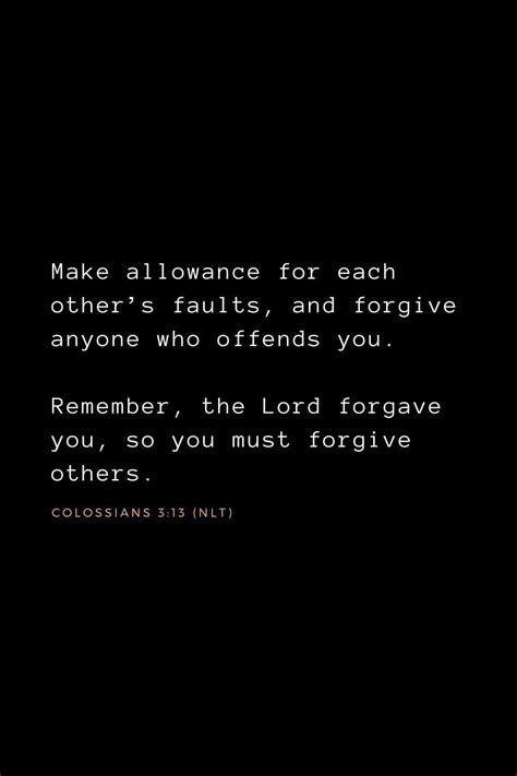 Bible Verses About Forgiveness 5 Make Allowance For Each Others