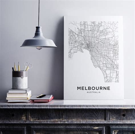 Melbourne Map Print Melbourne Map Download City Map Melbourne