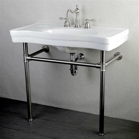 Find great deals on used bathroom vanity for sale in south africa. Imperial Vintage 36-inch Satin Nickel Pedestal Center ...