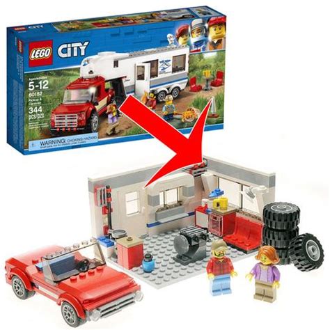 Lego technic builds, mocs and mods. Alternate Build: Pickup and Caravan Set 60182 Instructions ...