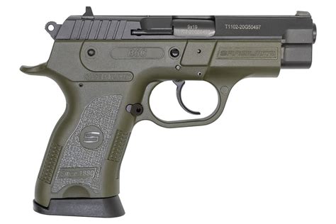 Sar Usa B6c Compact 9mm Pistol With Od Green Frame Vance Outdoors