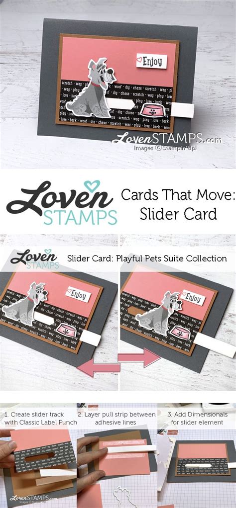 C & d = 7th. Pampered Pets Cards That Move: Dinner Time Dog Slider Card ...