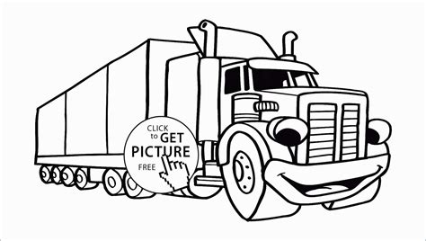Trailer Truck Drawing At Explore Collection Of