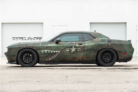 392 Warhawk Dodge Challenger Custom Printed Wrap