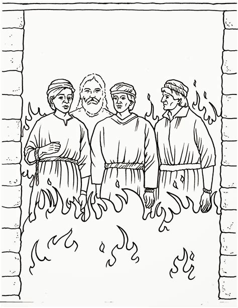 Coloring printable | print out coloring pages. Shadrach Meshach and Abednego Coloring Pages