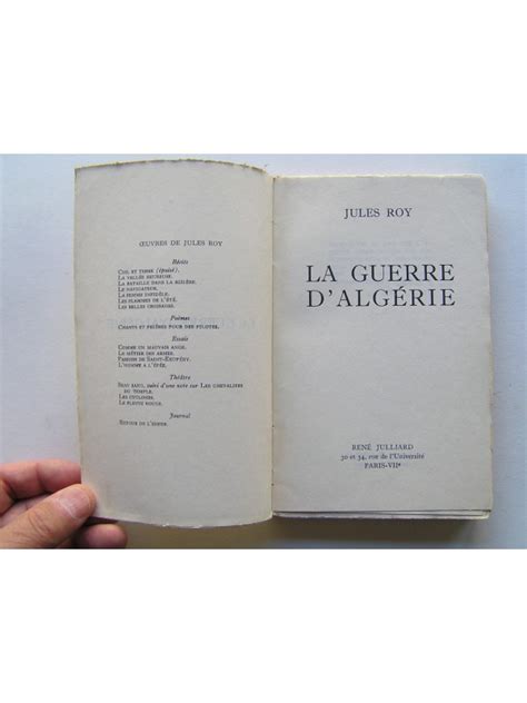 La Guerre D Algérie Jules Roy - Jules Roy - La guerre d'Algérie