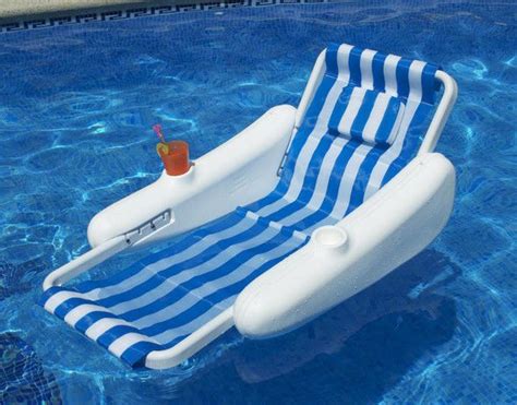 Swimline Sunchaser Sling Style Swimming Pool Floating Lounge Chair For