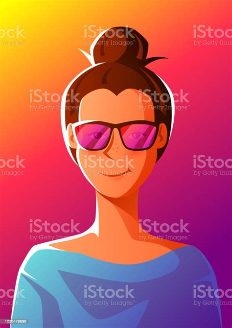 Cute Girl In Sunglasses Stock Illustration Download Image Now Adult Art Beauty Istock