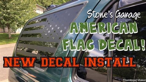 Installing American Flag Window Decals On The 4Runner YouTube