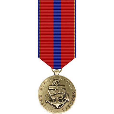 Naval Reserve Meritorious Service Miniature Medal Usamm